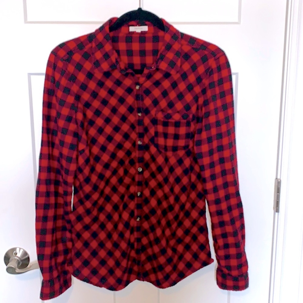 Long Sleeve Buffalo Plaid Button Down